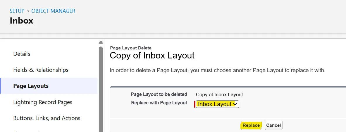 Replacing it with the re-added "Inbox Layout"