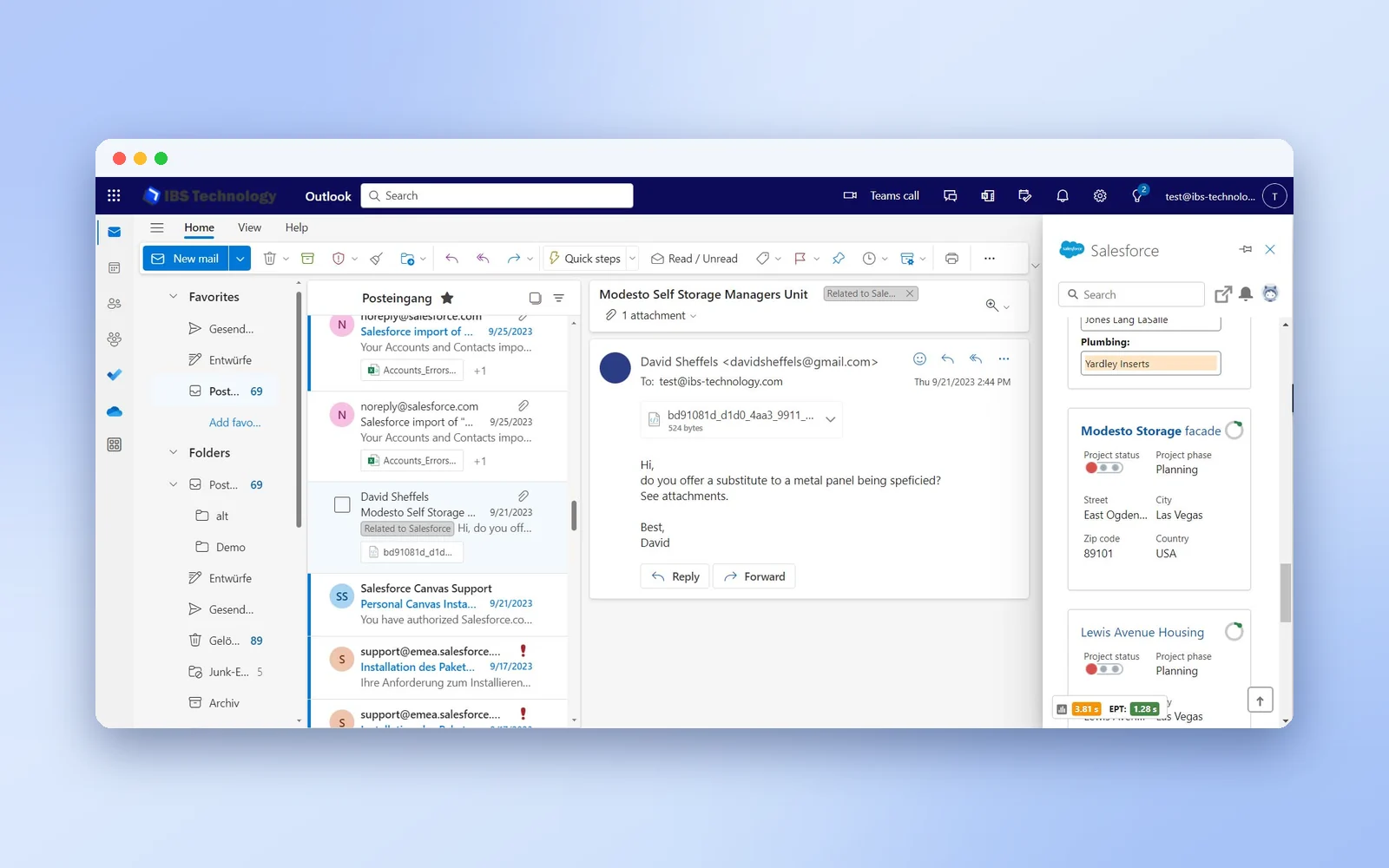Outlook Integration